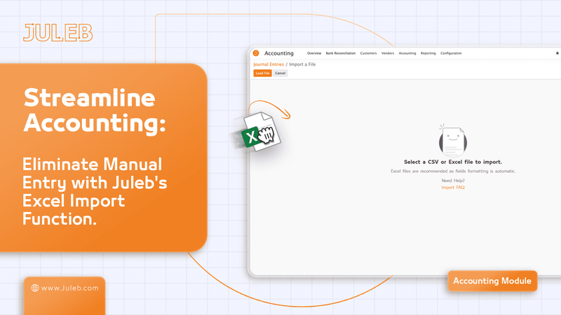 Streamline Accounting Eliminate Manual Entry with Juleb's Excel Import Function 