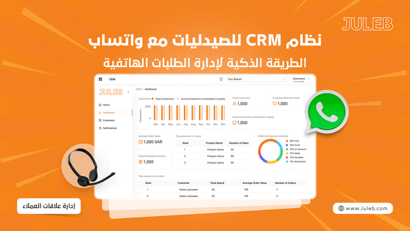 نظام CRM للصيدليات مع واتساب: طلبات سهلة ودعم عملاء فعّال